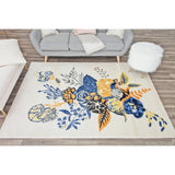 Porch & Den Cady Ivory Floral Area Rug