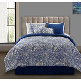 Valentina Flowers and Doodles 5-piece Comforter Set