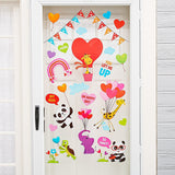 Valentine Window Clings, Valentine's Day, Party Decor, 2 Pieces