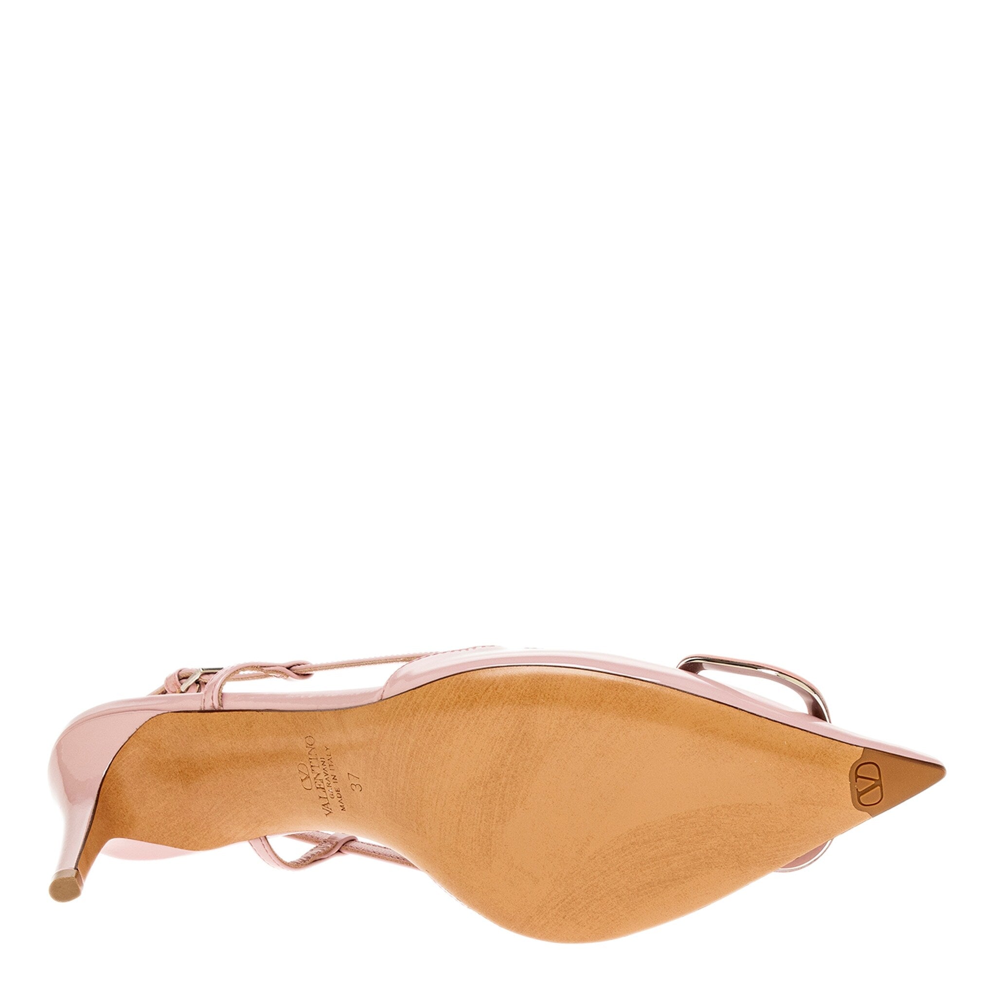 【VALENTINO】VLogo Signature 装飾レザースライド 関送料込み Valentino Vlogo Signature Patent Leather Slide - Runway Catalog