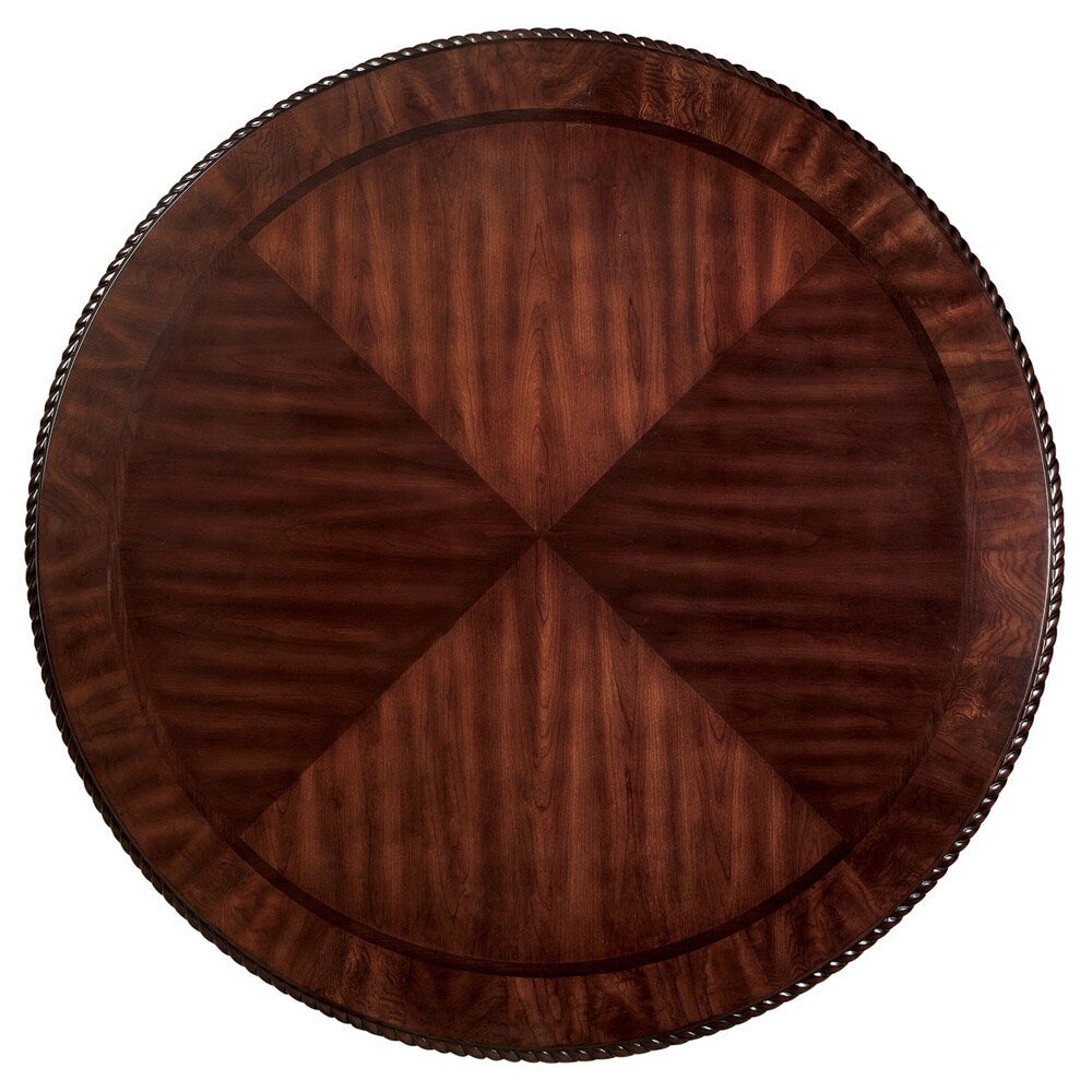 Valga 7-piece Brown Cherry Round Dining Set