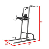 Valor Fitness CA-16 Vertical Knee Raise Tower with Pull Up, Dip, and Push Up Stations