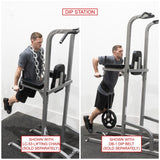 Valor Fitness CA-16 Vertical Knee Raise Tower with Pull Up, Dip, and Push Up Stations