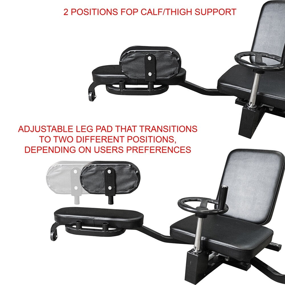 Valor Fitness CA-27 Leg Stretch Machines with Adjustable Wheel and Gear System - Extends Over 180 Degrees
