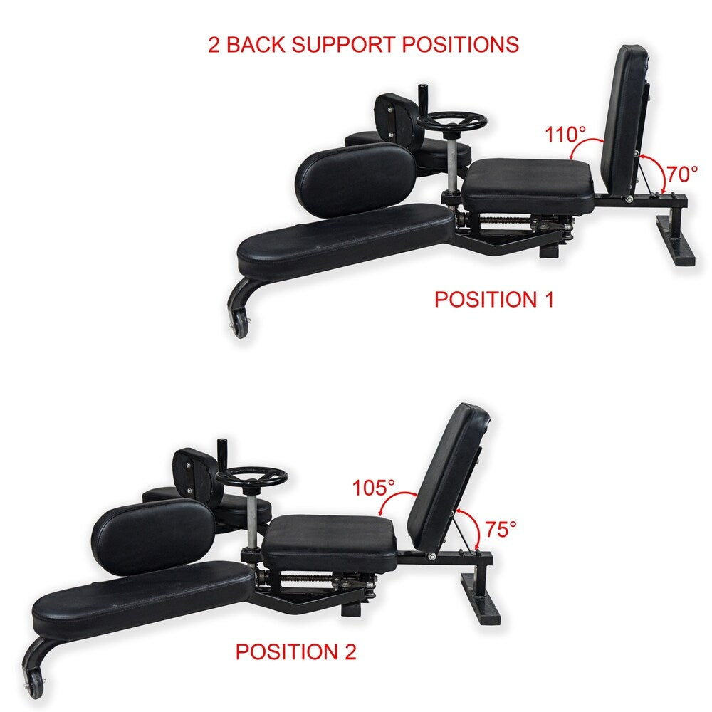 Valor Fitness CA-27 Leg Stretch Machines with Adjustable Wheel and Gear System - Extends Over 180 Degrees