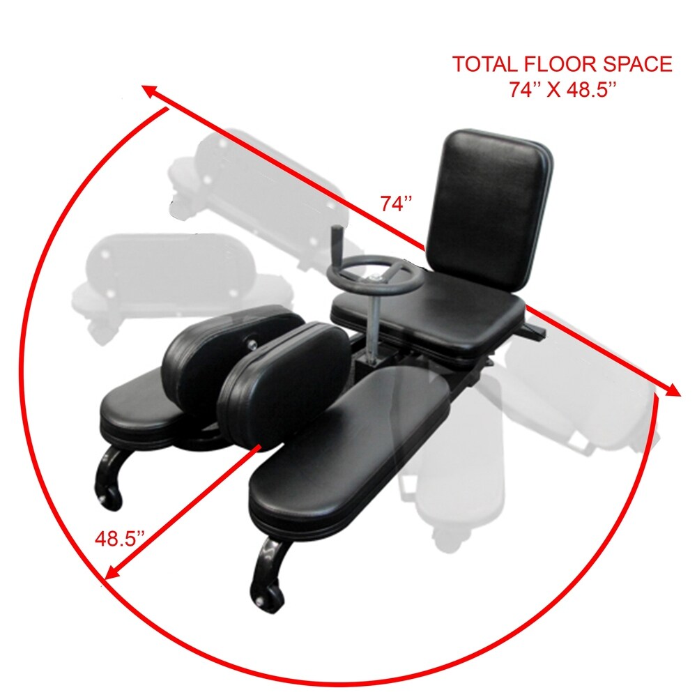 Valor Fitness CA-27 Leg Stretch Machines with Adjustable Wheel and Gear System - Extends Over 180 Degrees