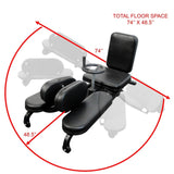 Valor Fitness CA-27 Leg Stretch Machines with Adjustable Wheel and Gear System - Extends Over 180 Degrees