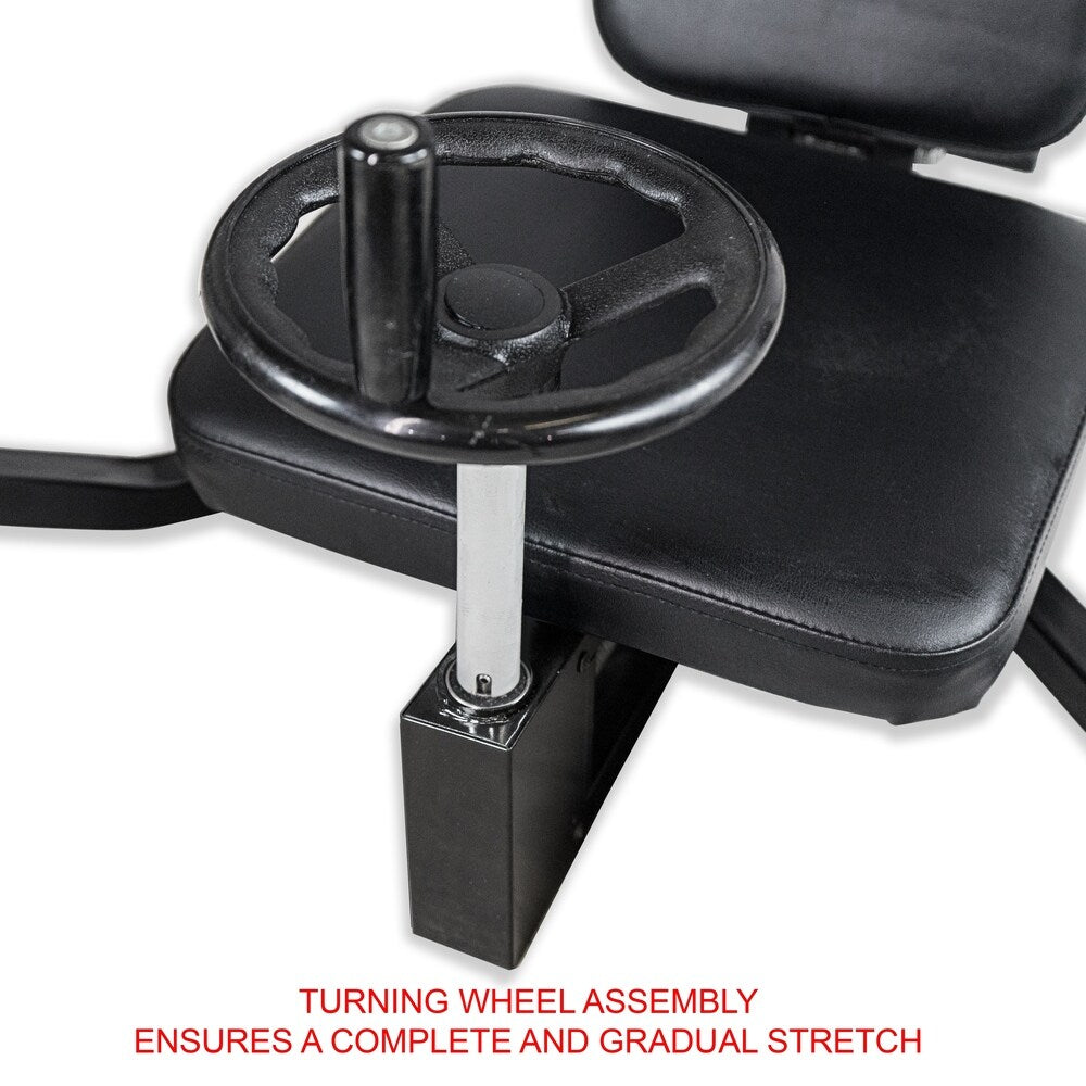 Valor Fitness CA-27 Leg Stretch Machines with Adjustable Wheel and Gear System - Extends Over 180 Degrees