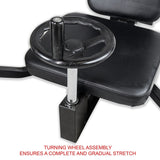 Valor Fitness CA-27 Leg Stretch Machines with Adjustable Wheel and Gear System - Extends Over 180 Degrees