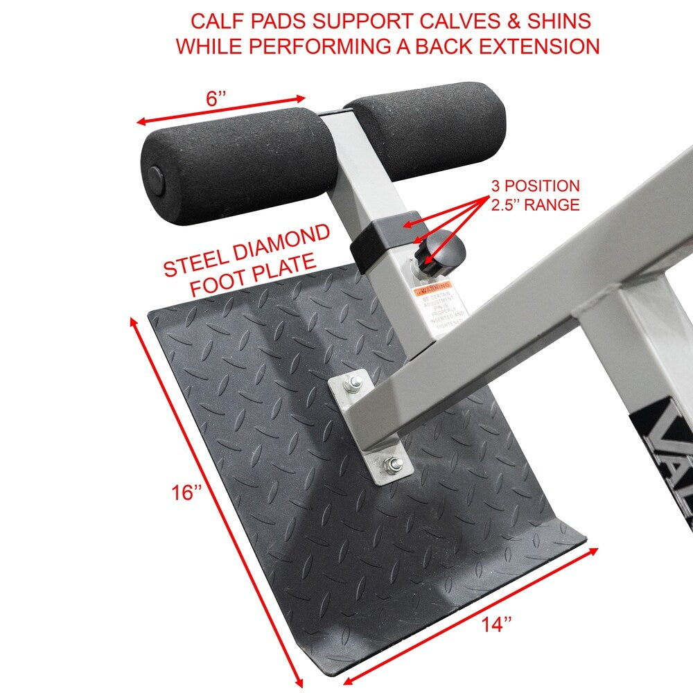 Valor Fitness CB-13 Adjustable Roman Chair/Back Extension Bench Hyperextension Machine