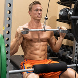 Valor Fitness MB-28 LAT Pull Bar Accessories with Rotating Swivels for Cable Machines