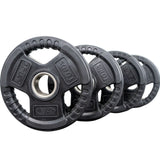 Valor Fitness OP-10 Olympic Weight Plates Coated Rubber Weights w/Weight Plate Set, Barbell Weights w/Grips for Home Gym
