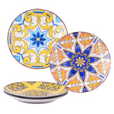 Vancasso Jasmin Pattern Porcelain 4-Pieces Plate Set