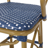 Vande Wicker and Aluminum Outdoor 29.5 Inch French Barstools by Christopher Knight Home