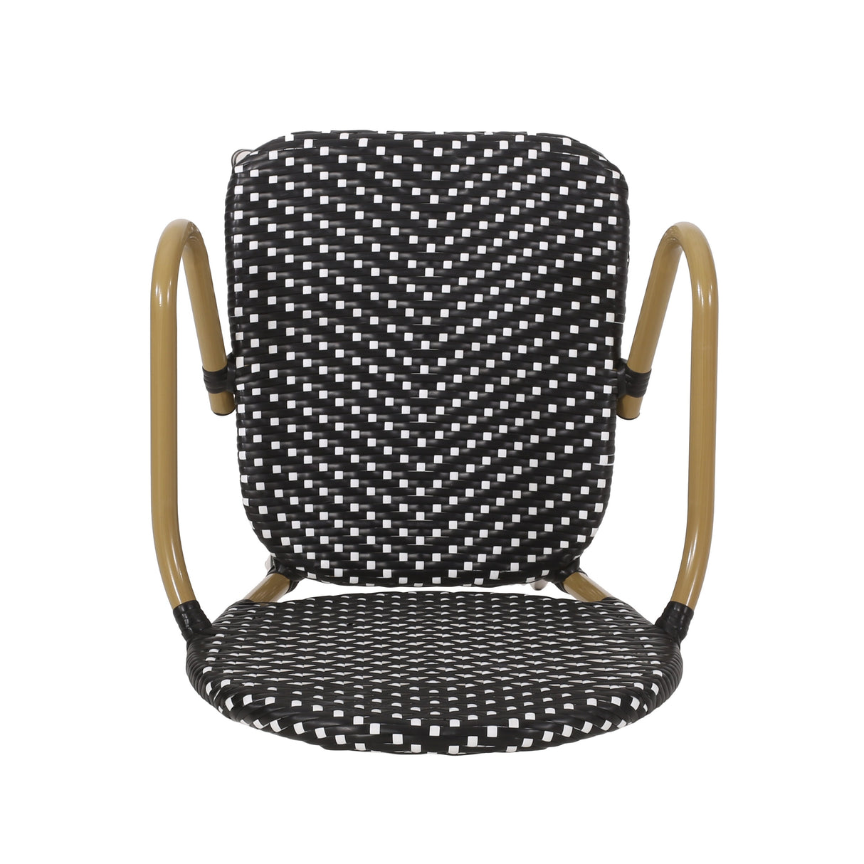 Vande Wicker and Aluminum Outdoor 29.5 Inch French Barstools by Christopher Knight Home