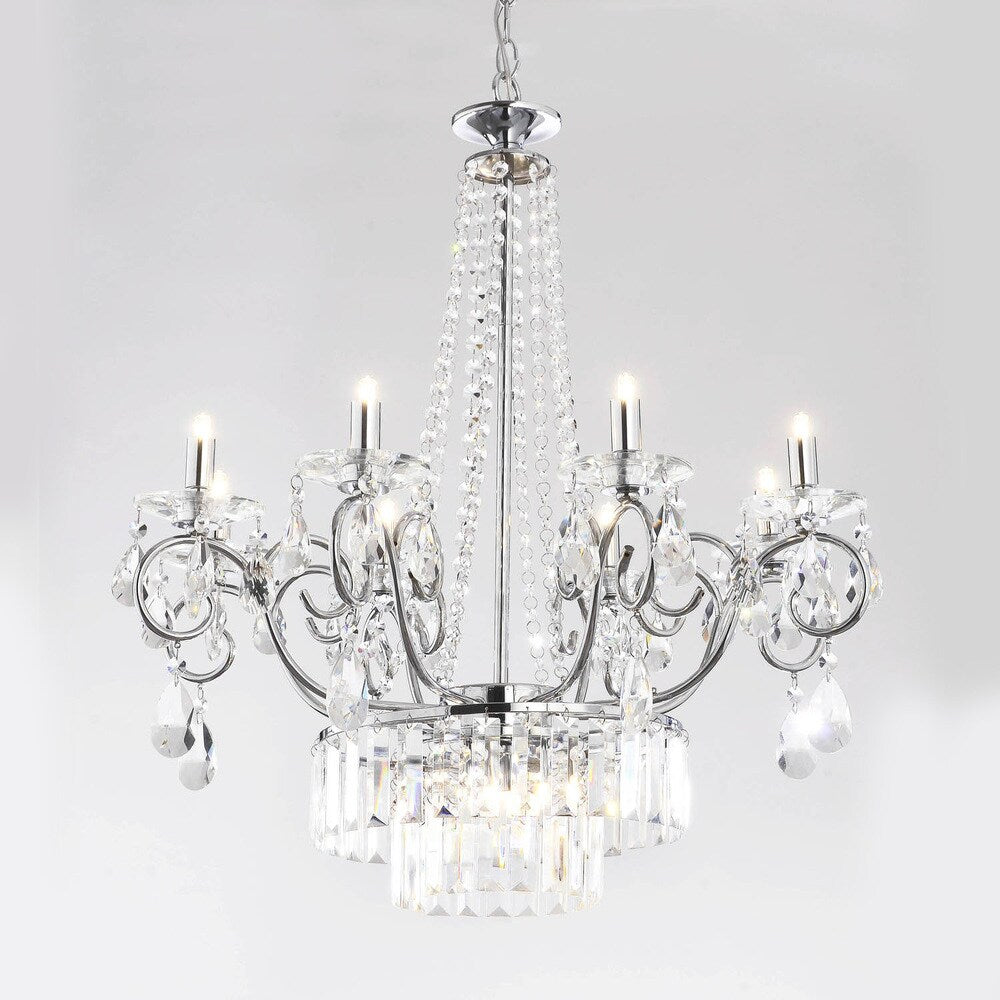 Vanessa 11-light Crystal Chrome Chandelier