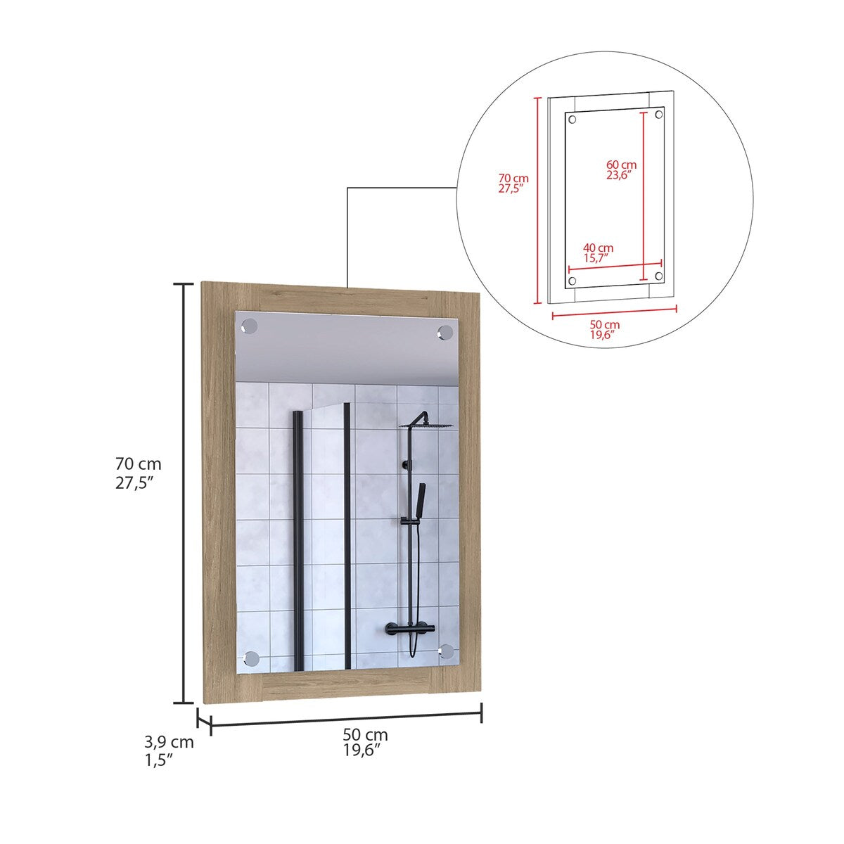 Vanguard Bathroom Mirror - N/A