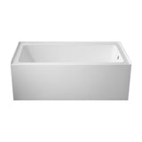 Vanity Art Alcove Soaking Acrylic Bathtub