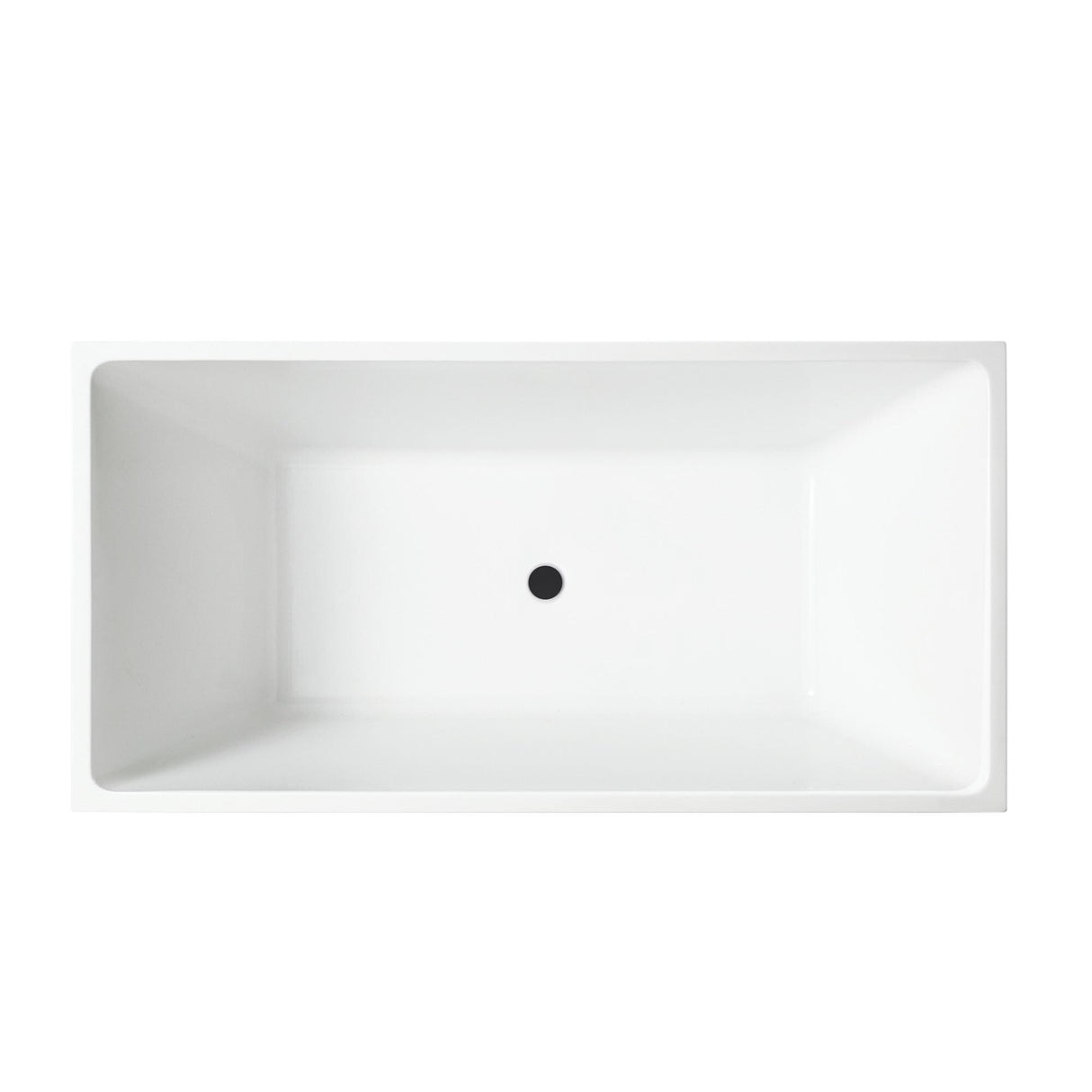 Vanity Art 67 inch Freestanding Acrylic Bathtub with Pop-up Drain