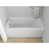 Vanity Art Alcove Soaking Acrylic Bathtub