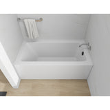 Vanity Art Alcove Soaking Acrylic Bathtub