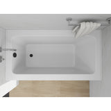 Vanity Art Alcove Soaking Acrylic Bathtub