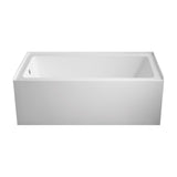 Vanity Art Alcove Soaking Acrylic Bathtub
