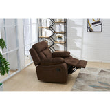 Vanity Art Brown Microfiber 1-Seat Reclining Chair Recliner Club Chair