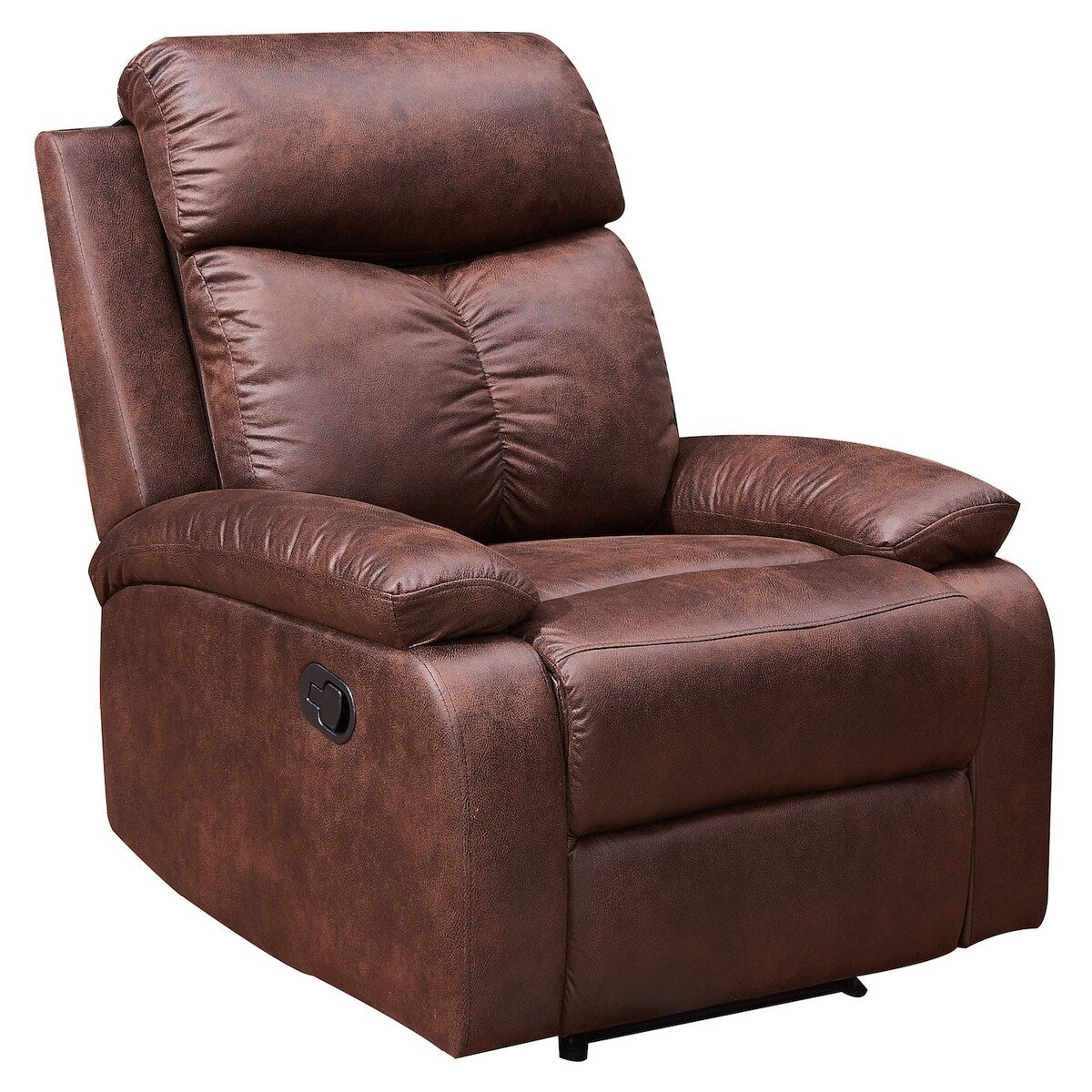 Vanity Art Brown Microfiber 1-Seat Rocker Reclining Chair Glider Recliner Club Chair