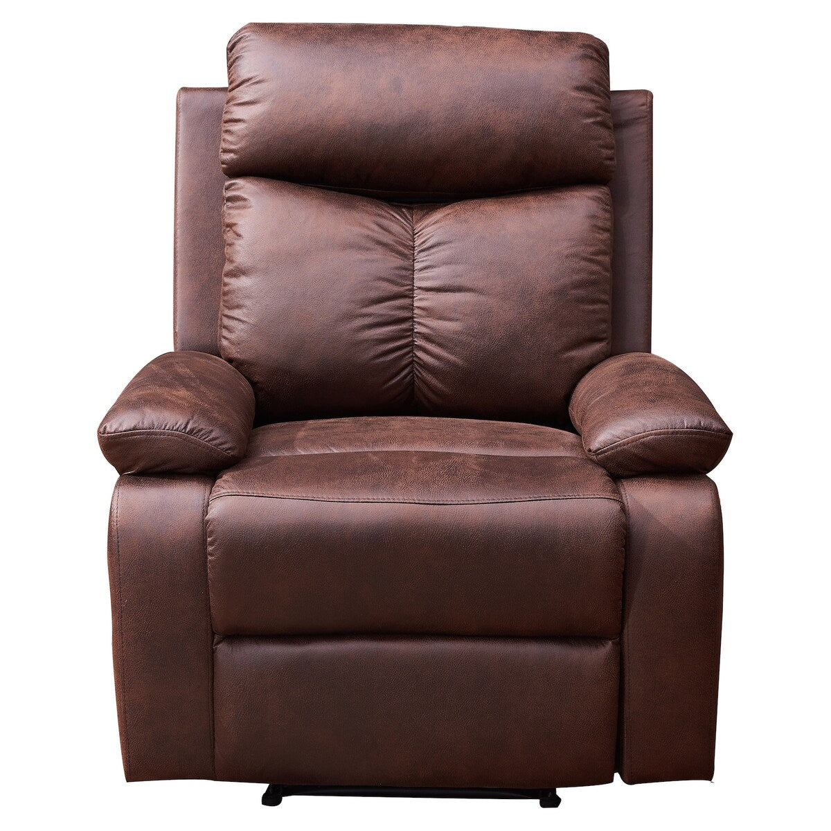 Vanity Art Brown Microfiber 1-Seat Rocker Reclining Chair Glider Recliner Club Chair