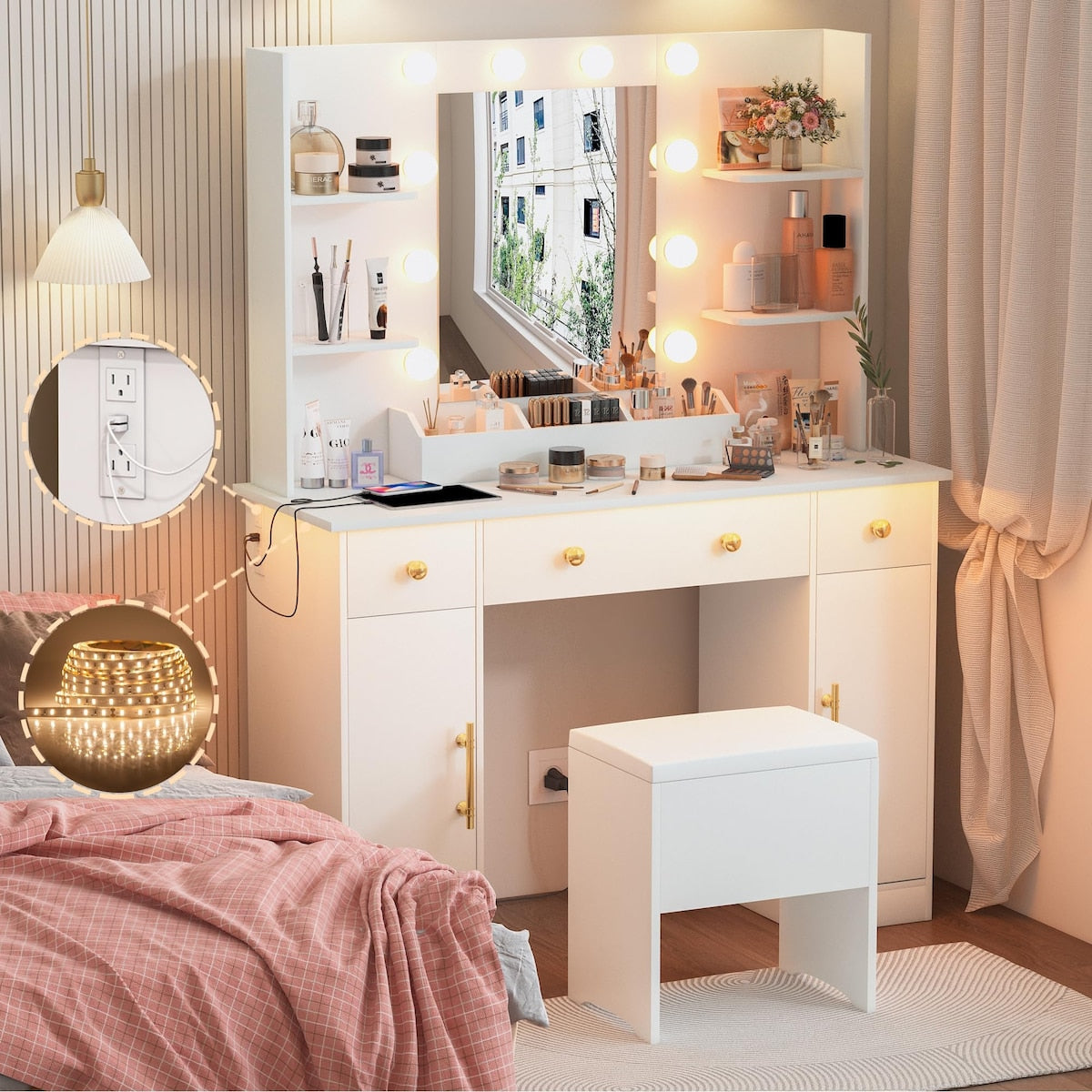 Girls vanity desk 2025