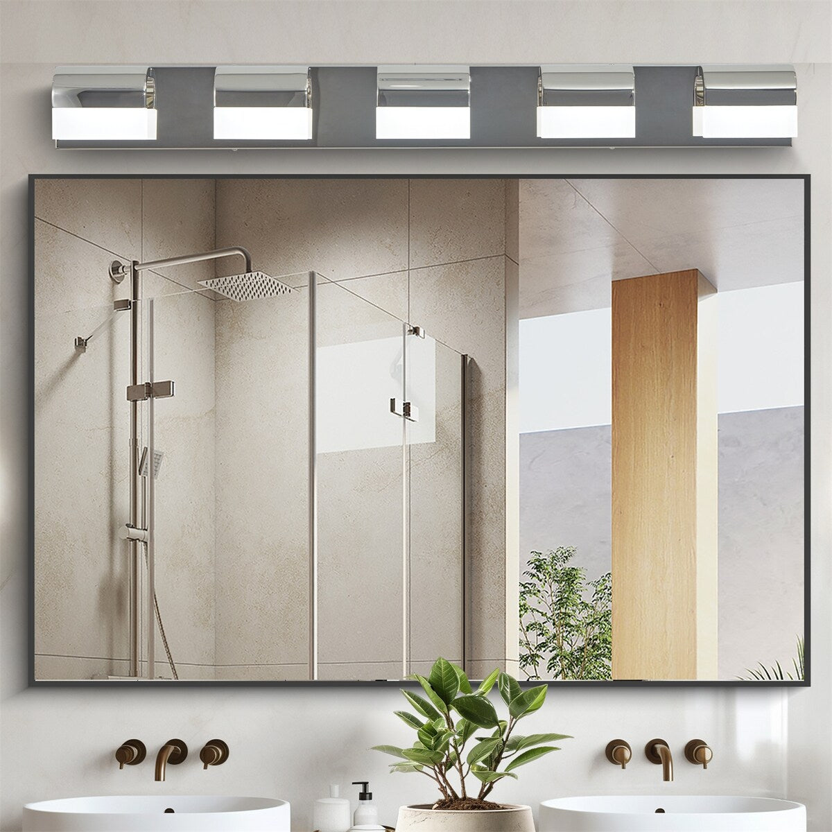 Vanity Lighting 4-Light LED Vanity Lights Over Mirror Wall Lighting