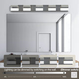 Vanity Lighting 4-Light LED Vanity Lights Over Mirror Wall Lighting