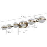 Vanity Lights With 6 LED Bulbs For Bathroom Lighting