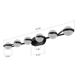Vanity Lights With 6 LED Bulbs For Bathroom Lighting