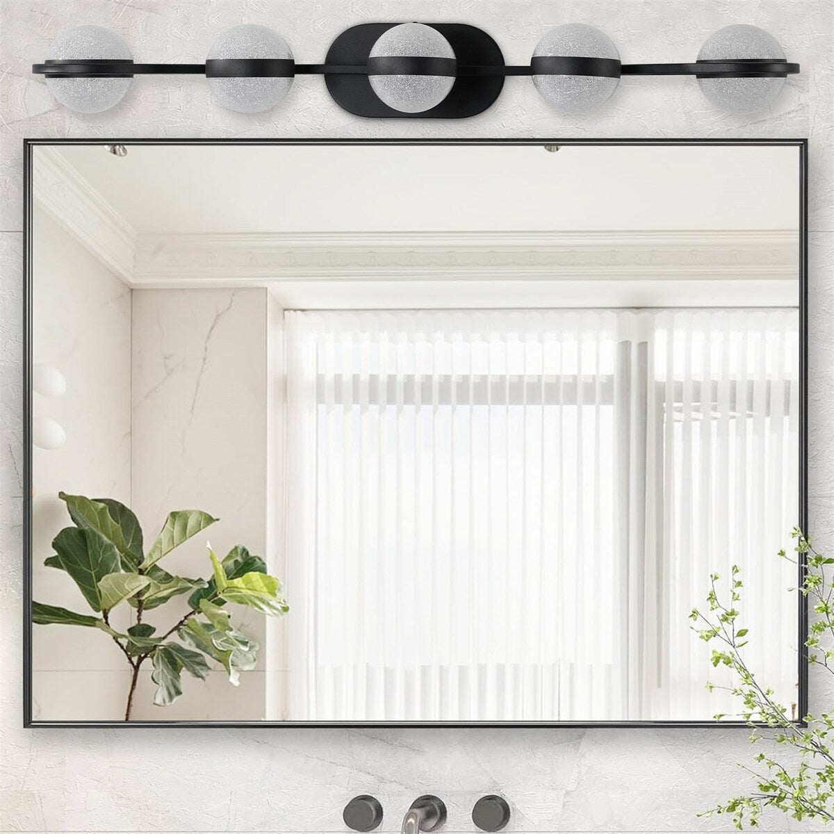 Vanity Lights with 5 LED Bulbs for Bathroom Lighting