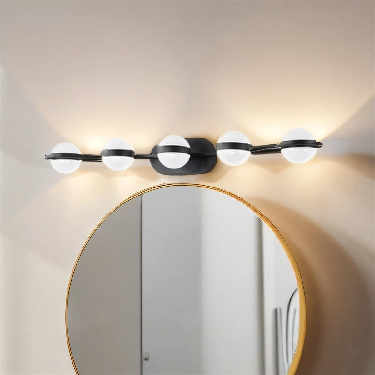 Vanity Lights with 5 LED Bulbs for Bathroom Lighting