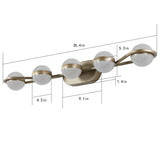 Vanity Lights with 5 LED Bulbs for Bathroom Lighting
