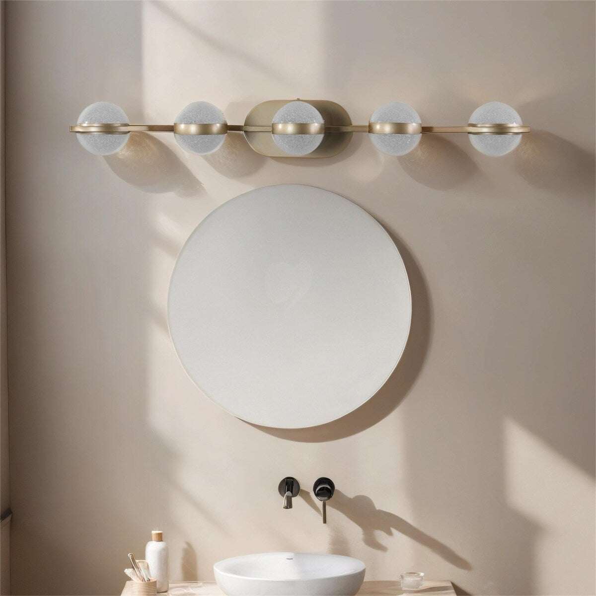 Vanity Lights with 5 LED Bulbs for Bathroom Lighting