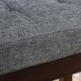 Vanity Stool Bench with Solid Wood Leg
