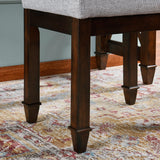 Vanity Stool Bench with Solid Wood Leg