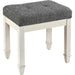 Vanity Stool Bench with Solid Wood Leg