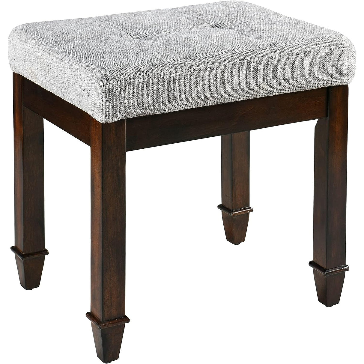 Vanity Stool Bench with Solid Wood Leg