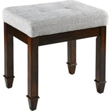 Vanity Stool Bench with Solid Wood Leg