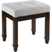 Vanity Stool Bench with Solid Wood Leg