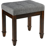 Vanity Stool Bench with Solid Wood Leg