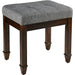 Vanity Stool Bench with Solid Wood Leg