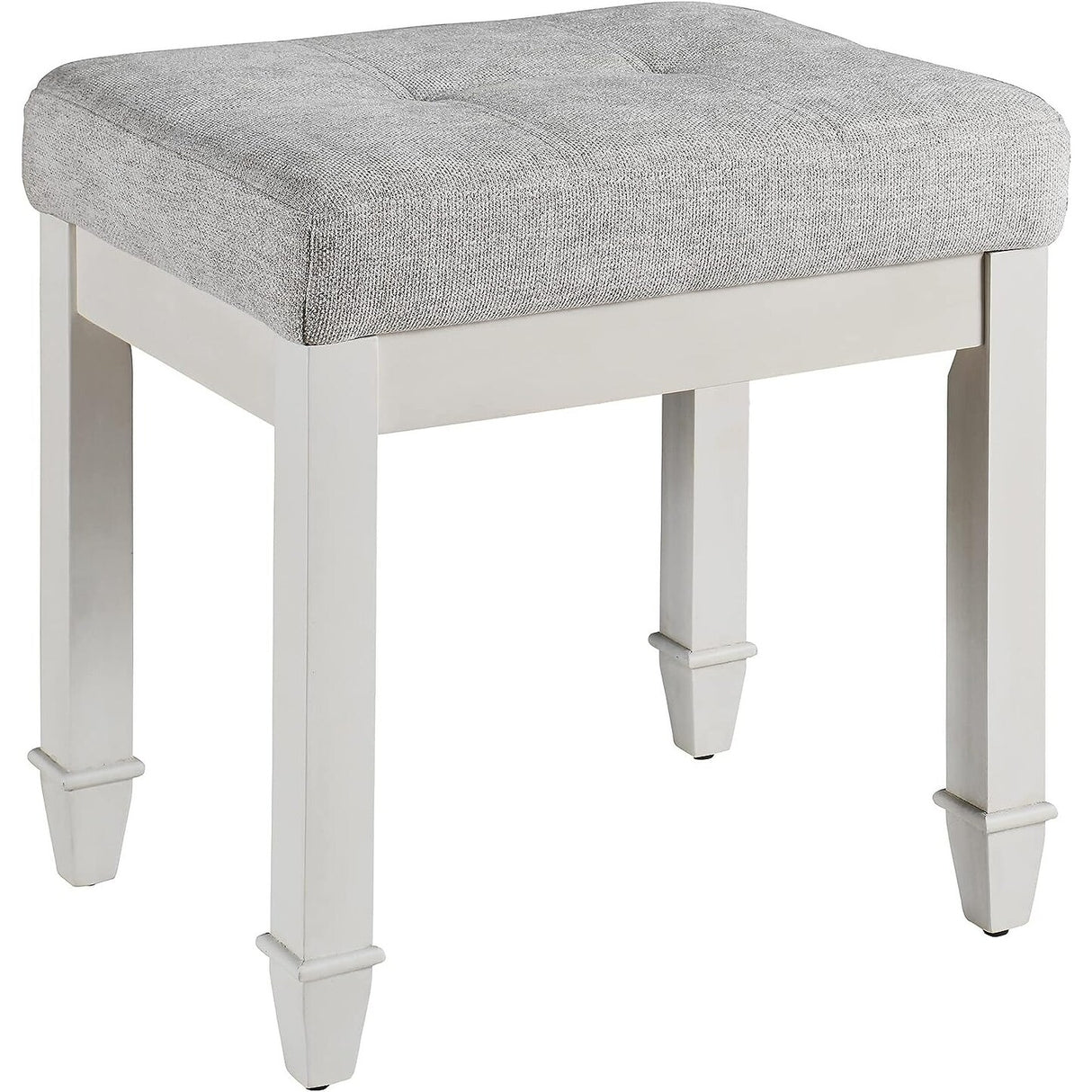 Vanity Stool Bench with Solid Wood Leg