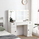 Vanity Table with Lighted Mirror
