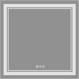 Vanity Trident Rainbow LED Mirror with Touch ON/Off Dimmer & Fog Free Function